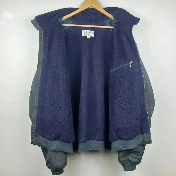 90s Vintage L.L.Bean Fleece Jacket Size 2XL - Picture 4 of 4